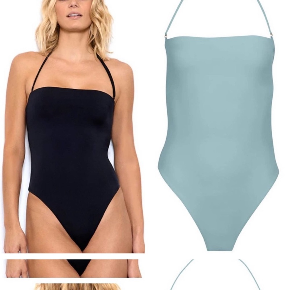 NEW Dos Gardenias Pipeline One Piece Strap Optional Swimsuit Size 10